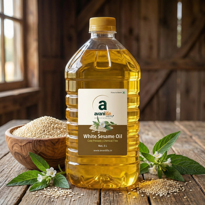 Cold Pressed White Sesame Oil (Gingelly)