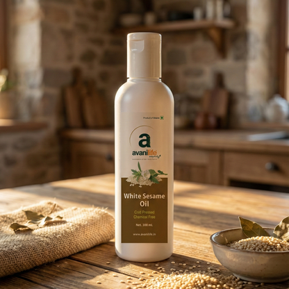 Cold Pressed White Sesame Oil (Gingelly)