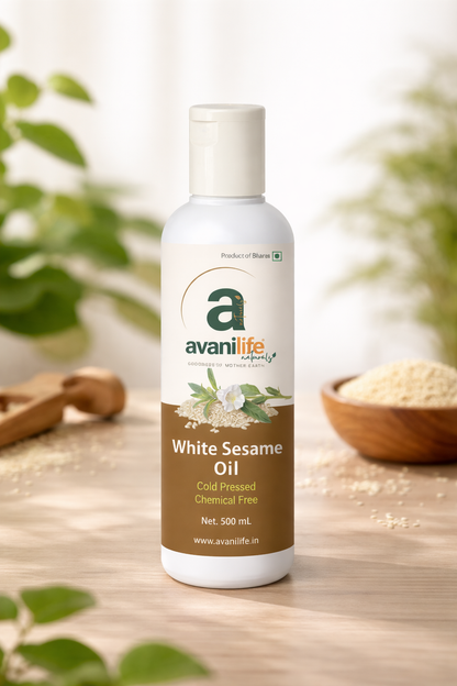 Cold Pressed White Sesame Oil (Gingelly)