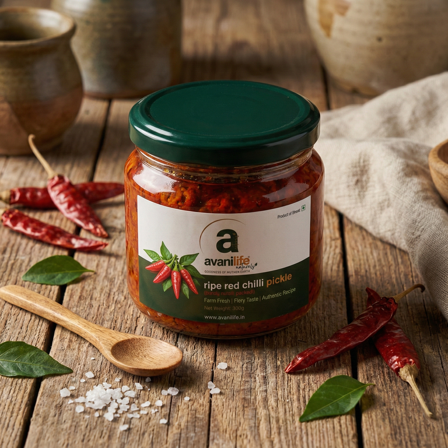 Ripe Red Chilli Pickle (Pandu Mirchi Pachadi)